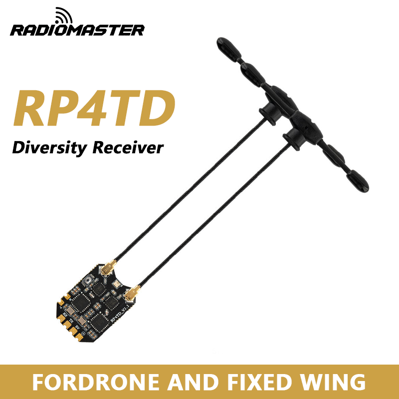 Skyzone Sky04O Pro Fpv Goggles - RadioMaster RP4TD ExpressLRS 2,4GHz Diversity-Empfänger mit