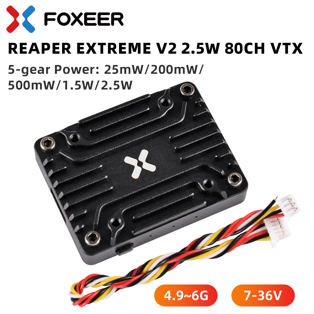 (Super-Rabatt) Foxeer 4.9-6G R – Foxeer Reaper Extreme 2.5W Vtx Bewertung und Preis